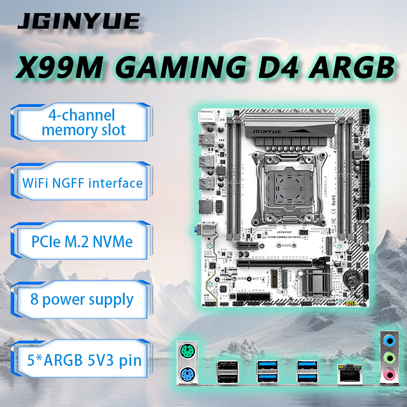 Pc Gaming Omen - JGINYUE X99 Motherboard LGA2011-3 M-ATX For