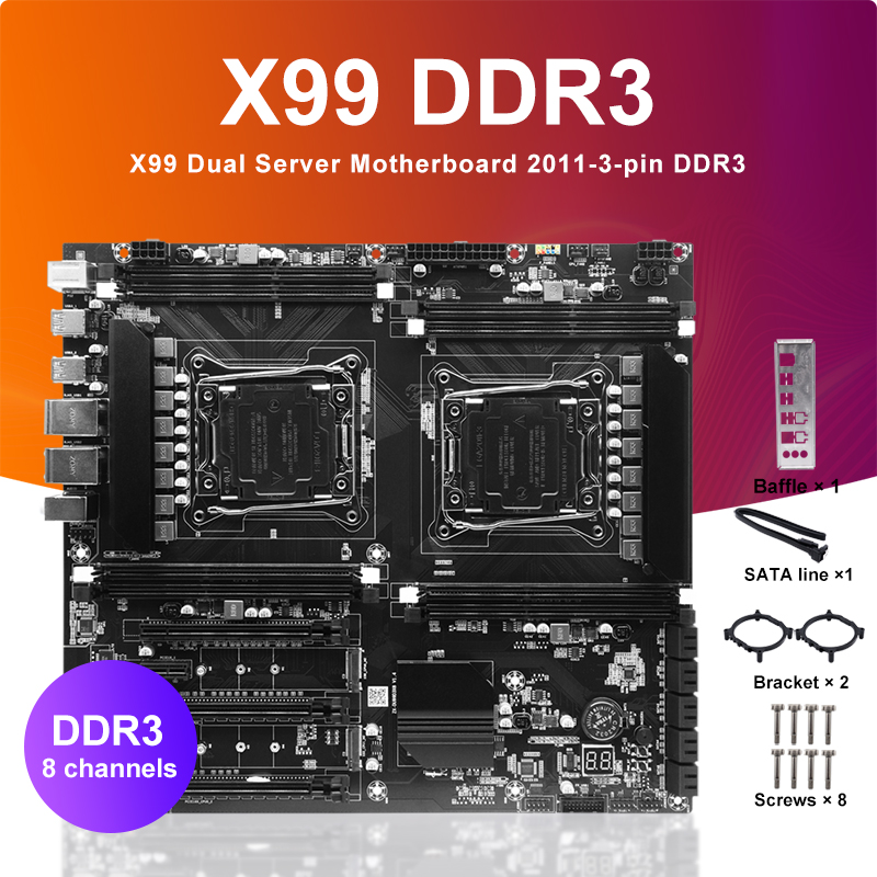 Pc Gaming Omen - X99 Dual-socket Cpu Motherboard Lga2011-3 8xddr3