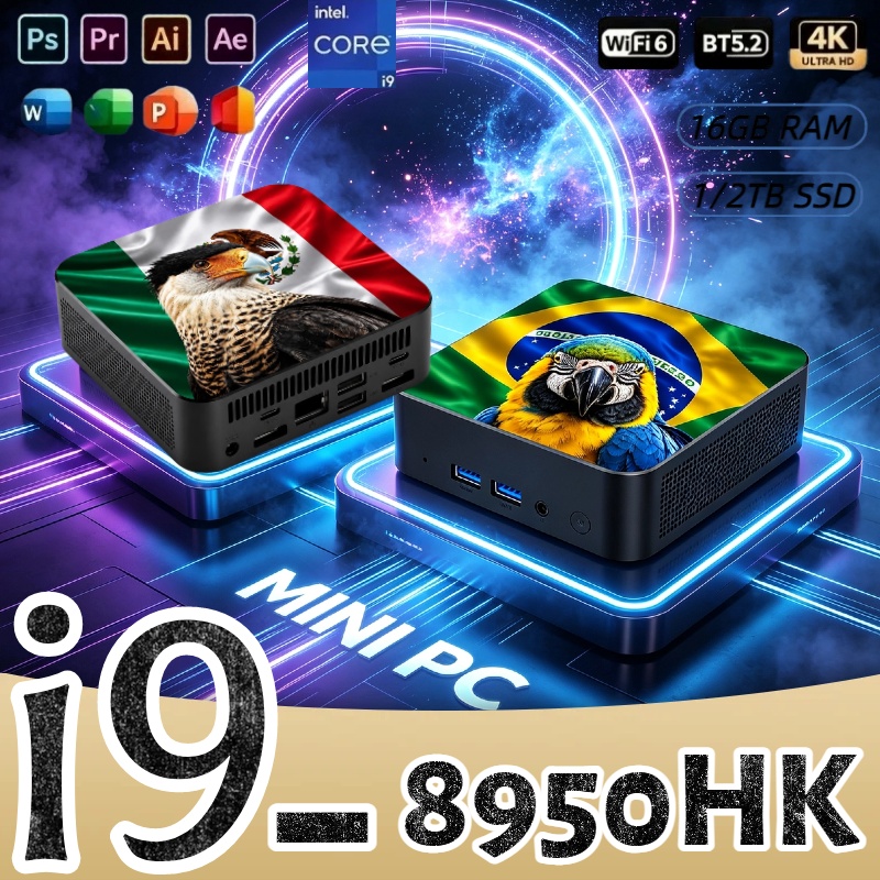 Mini PC Core i9-8950HK 16GB RA - Pc Gaming I9 ulasan dan harga