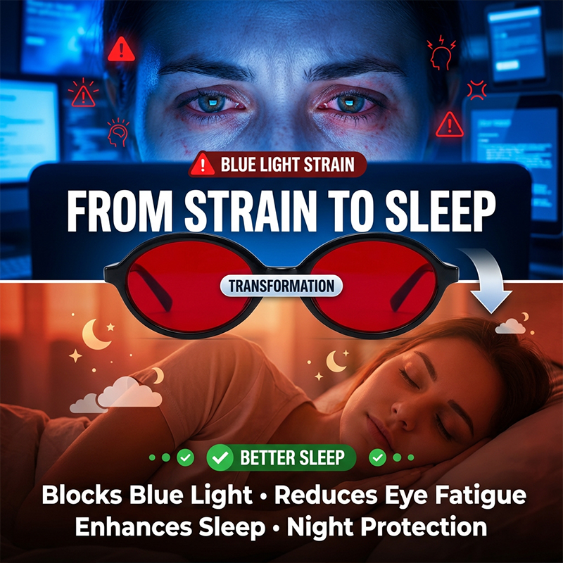 Anti Blue Light Red Lens Filte - Gaming Glasses Blue Light ulasan dan harga