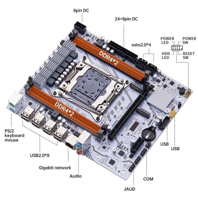 QIYIDA X99 motherboard LGA2011 - Pc Gaming Omen ulasan dan harga