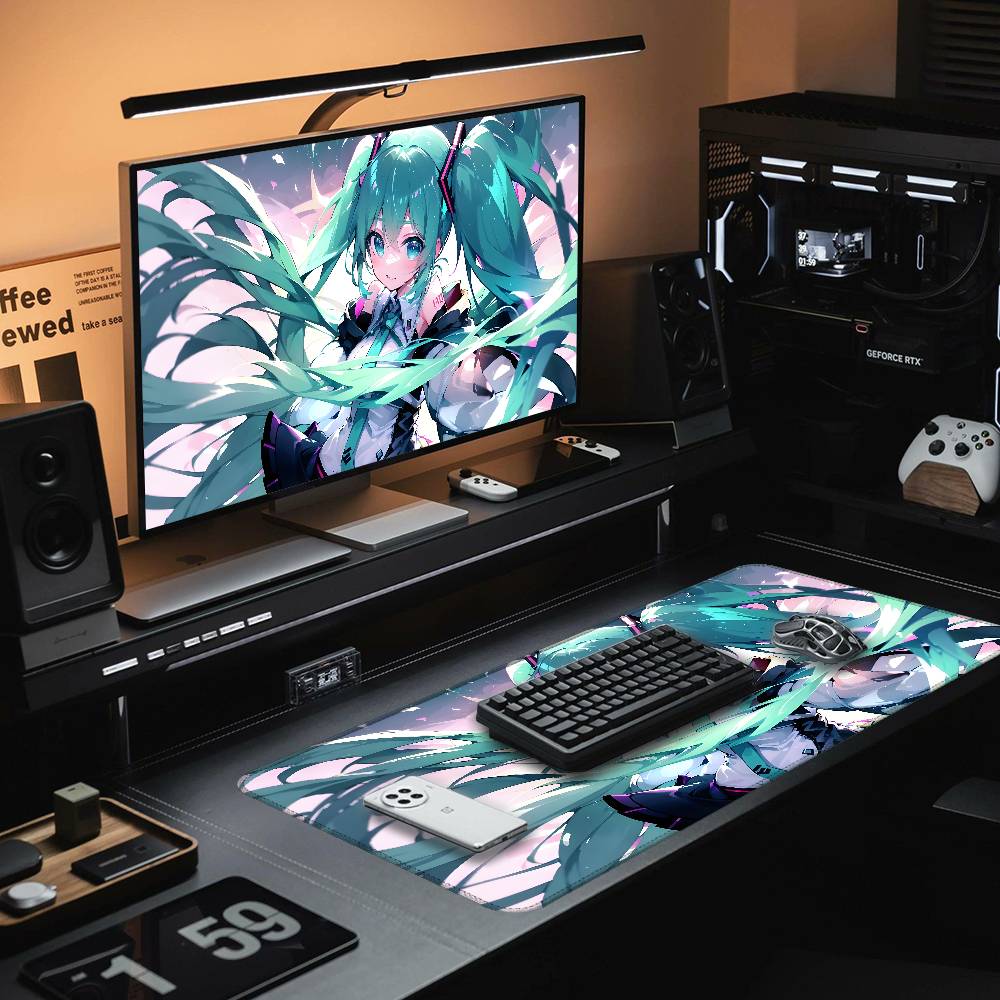 H-Hatsunes Miku Girl Mouse Pad - Pc Gaming Hatsune Miku ulasan dan harga