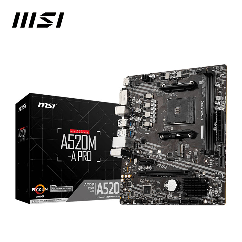 MSI A520M A PRO + AMD Ryzen 3  - Pc Gaming Kit ulasan dan harga