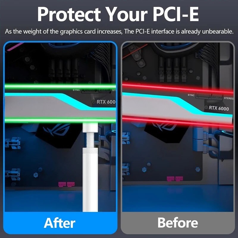 Aluminum GPU Anti Sag Bracket, - Pc Gaming Kit ulasan dan harga