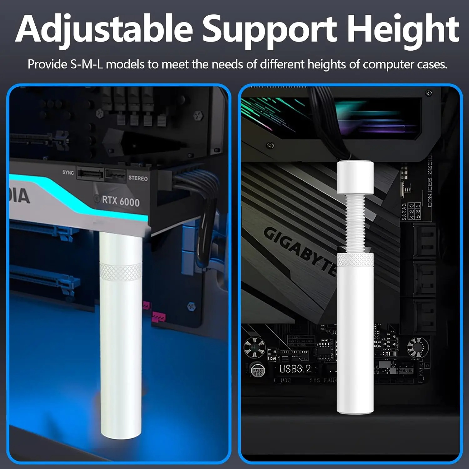 Aluminum GPU Anti Sag Bracket, - Pc Gaming Kit ulasan dan harga